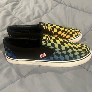 NWT Ecko Unlimited Black and Multicolor Checkered Loafers Men’s Size 11